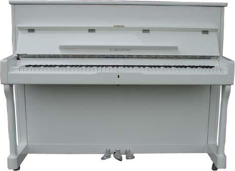 Classenti UP-112 Upright Piano Polished White Classenti UP-112 Upright Piano Polished White