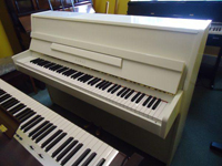 Kawai Upright Piano Polished White