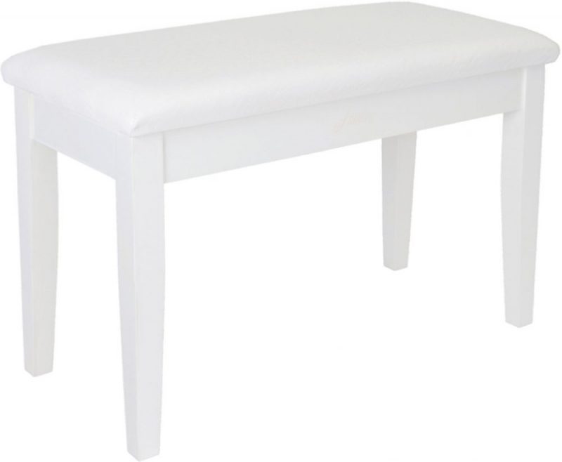 Duet Piano Stool in white