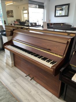 Second hand Bentley upright piano in mahogany