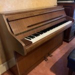 Second hand Bentley upright piano in mahogany