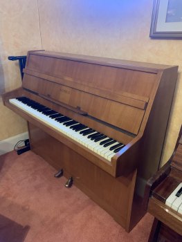Kemble Upright Piano in Cherry Wood