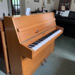 Second hand Kemble light wood upright piano