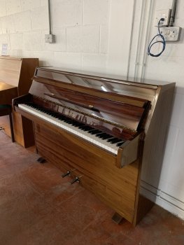 Zender polished mahogany compact piano